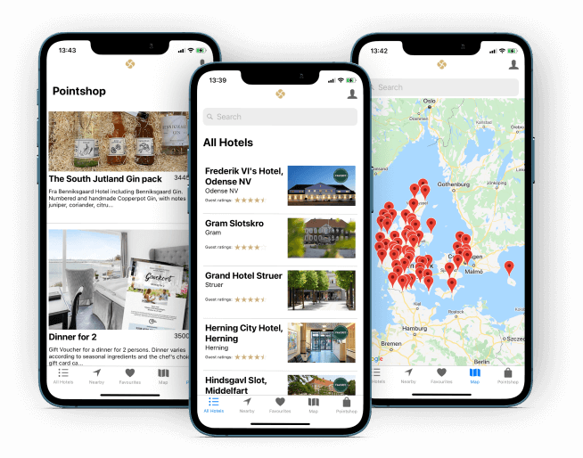Small Danish Hotels App
